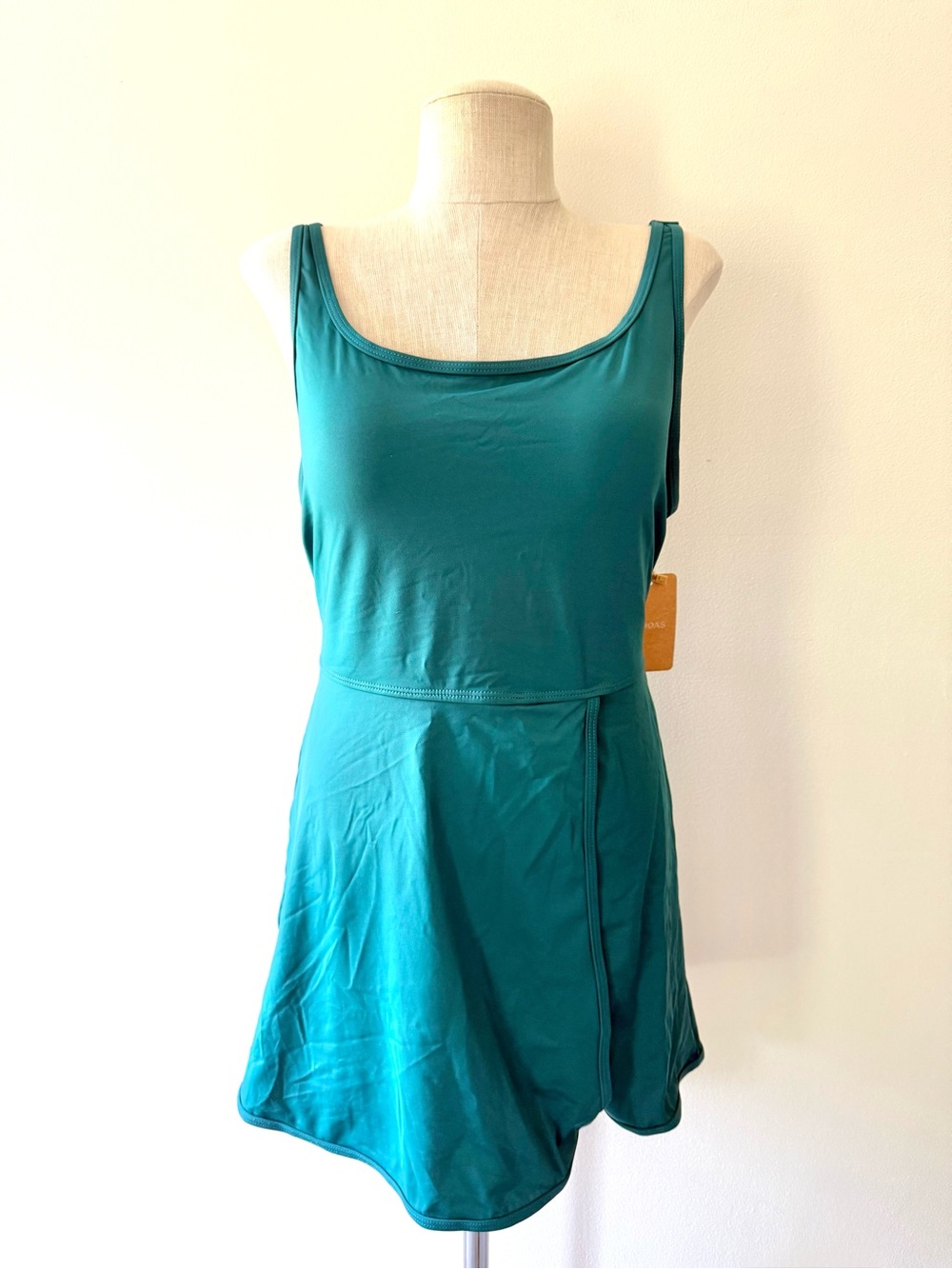 Rihoas Teal Green Swimdress with Built-In Shorts - Picture 3 of 12